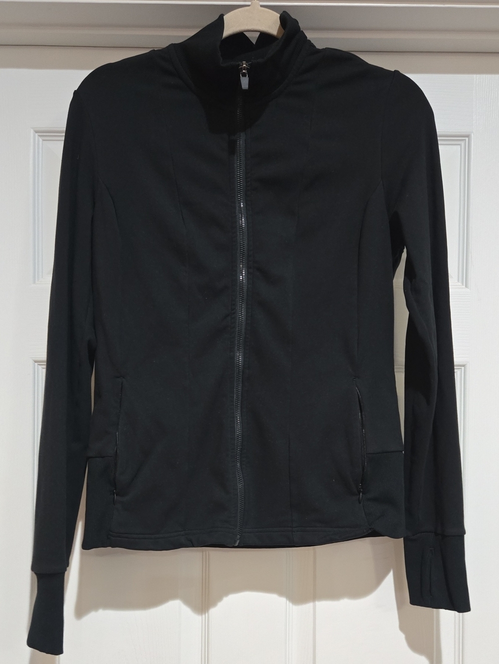 Yogalicious Lux Women's Black Zip-Up Scuba Jacket Size M